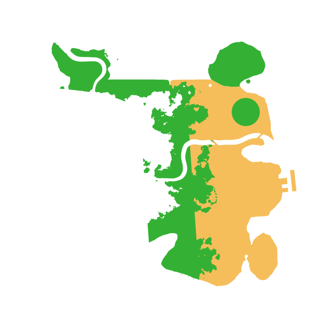 Biome Rust Map: Procedural Map, Size: 3000, Seed: 96654211