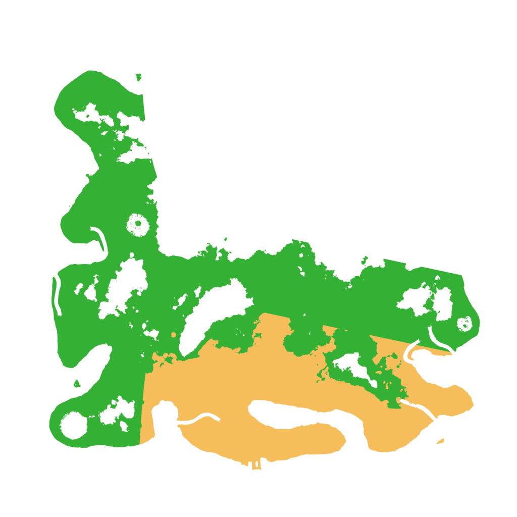 Biome Rust Map: Procedural Map, Size: 3500, Seed: 9443