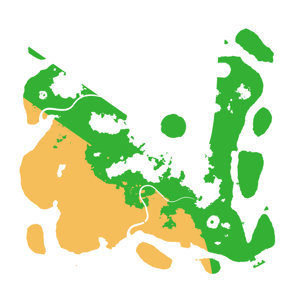 Biome Rust Map: Procedural Map, Size: 3500, Seed: 20634378