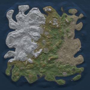 Thumbnail Rust Map: Procedural Map, Size: 4500, Seed: 999722616, 19 Monuments