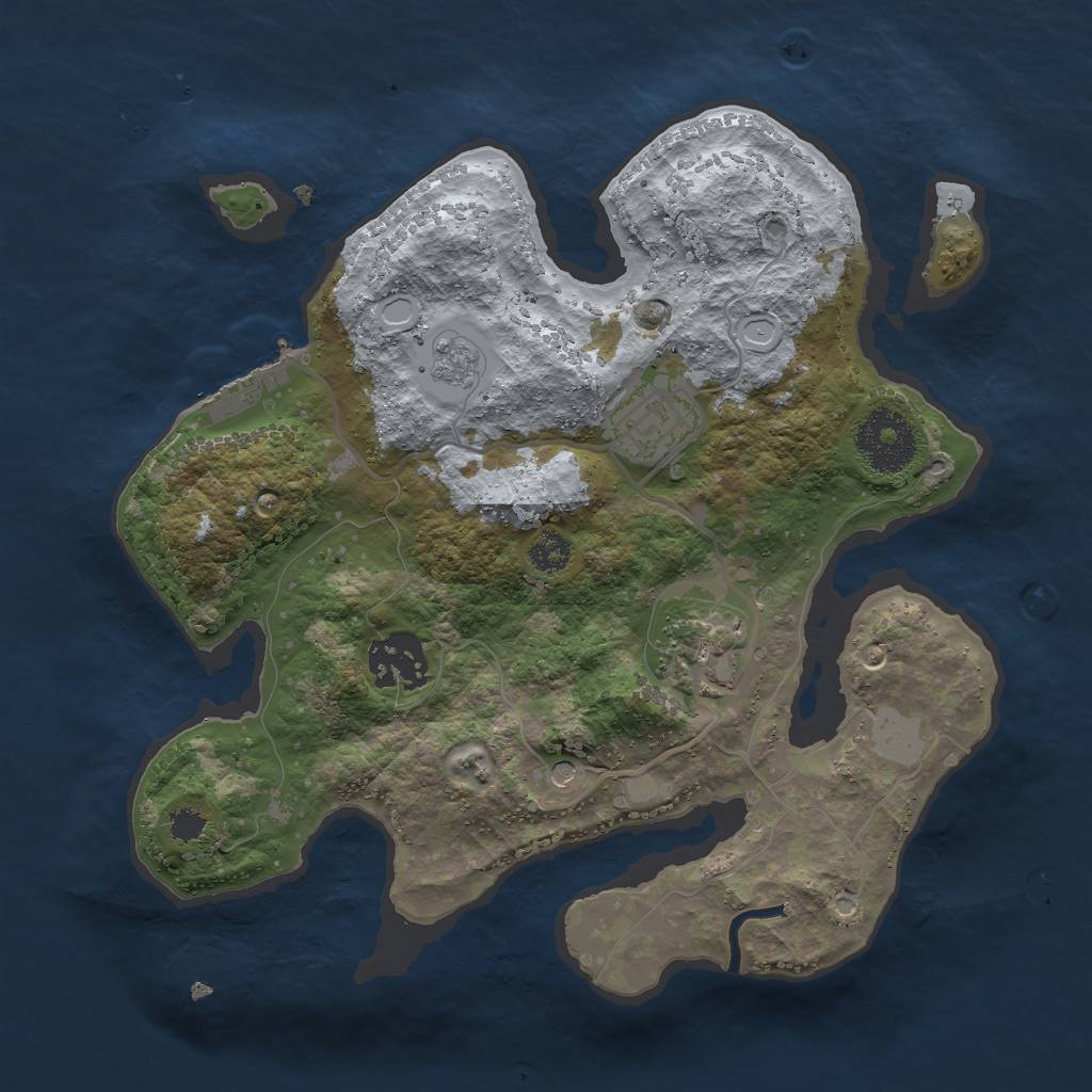 Rust Map: Procedural Map, Size: 2700, Seed: 251413, 11 Monuments