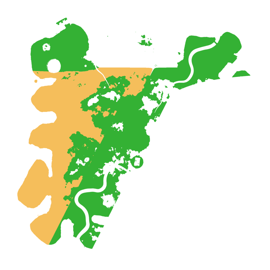 Biome Rust Map: Procedural Map, Size: 3500, Seed: 52761553