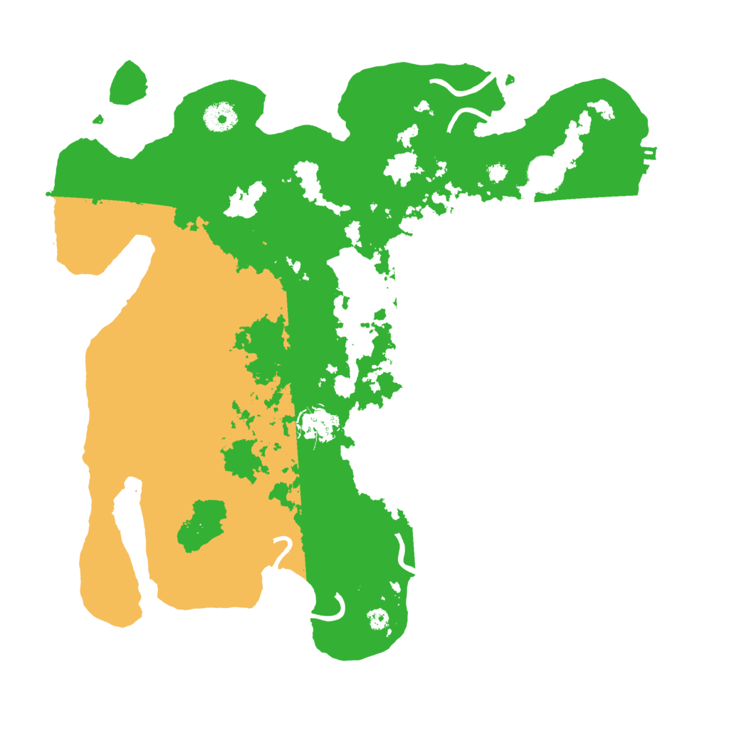 Biome Rust Map: Procedural Map, Size: 3500, Seed: 231912888