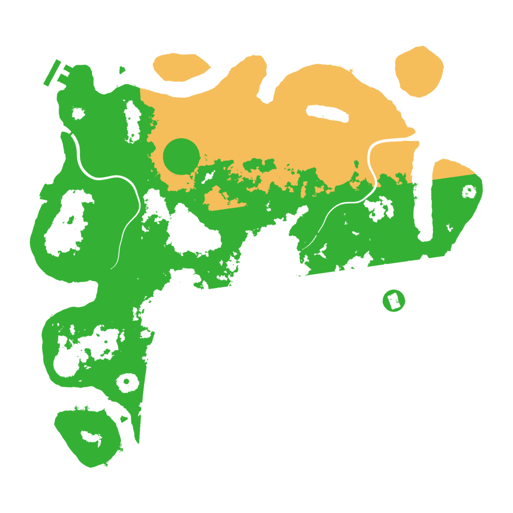 Biome Rust Map: Procedural Map, Size: 3700, Seed: 951357