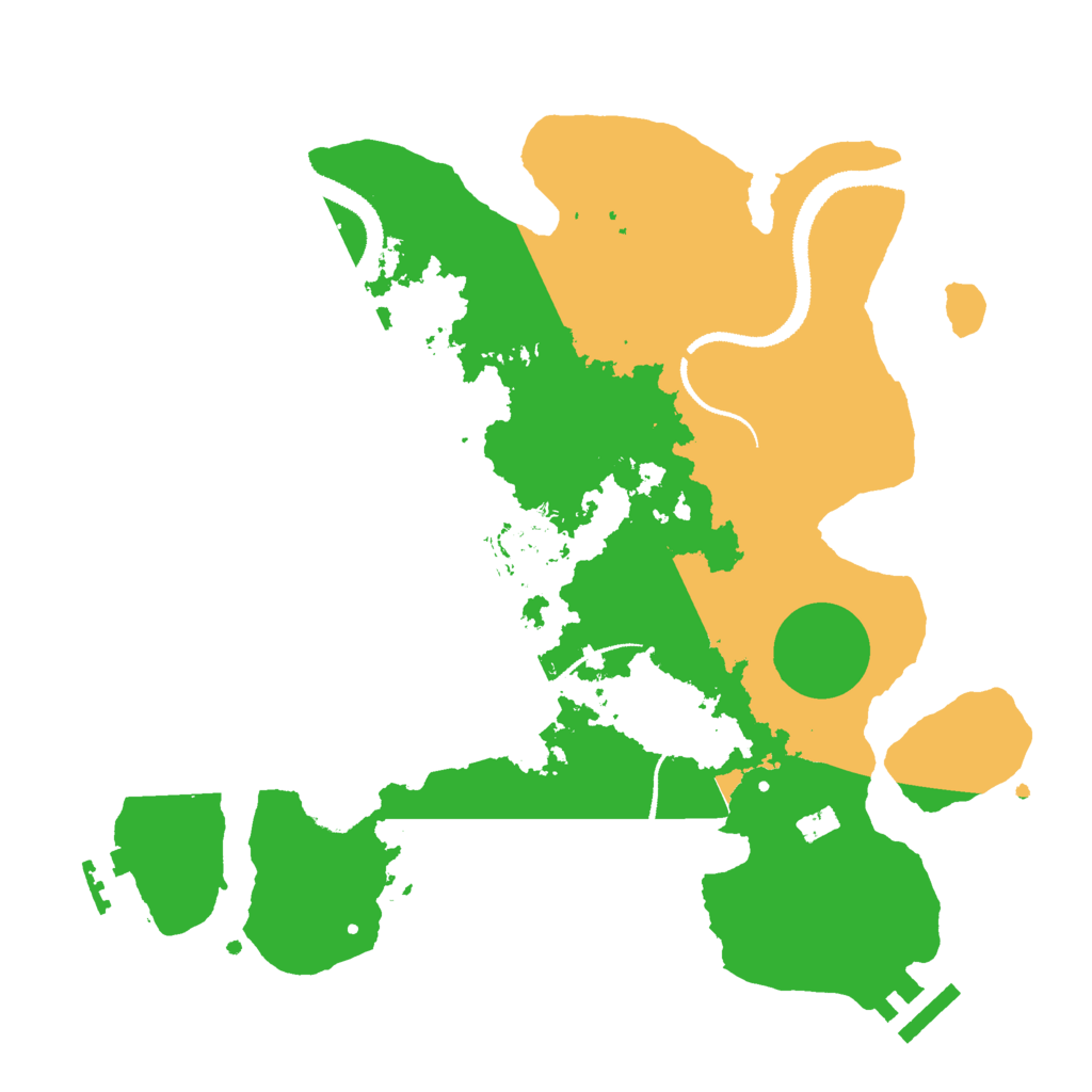 Biome Rust Map: Procedural Map, Size: 3000, Seed: 1884158743