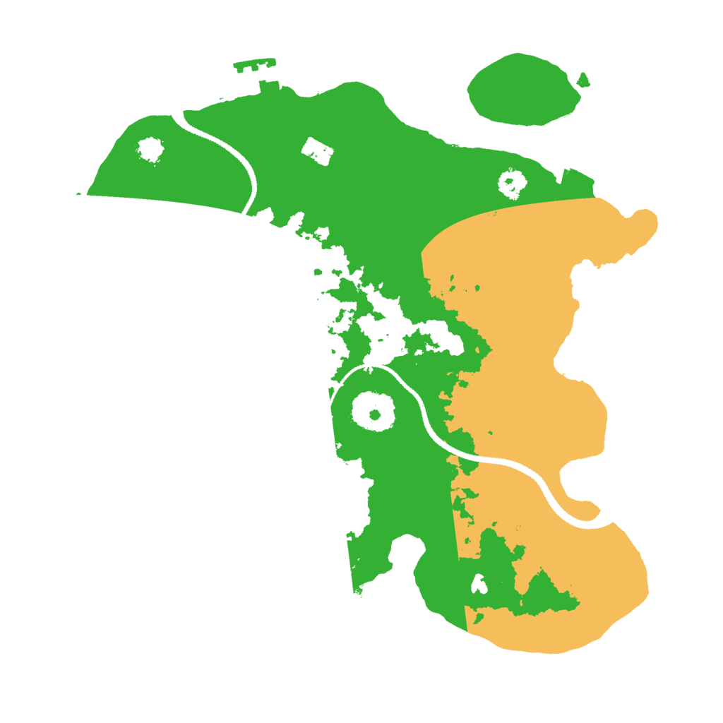 Biome Rust Map: Procedural Map, Size: 2600, Seed: 667
