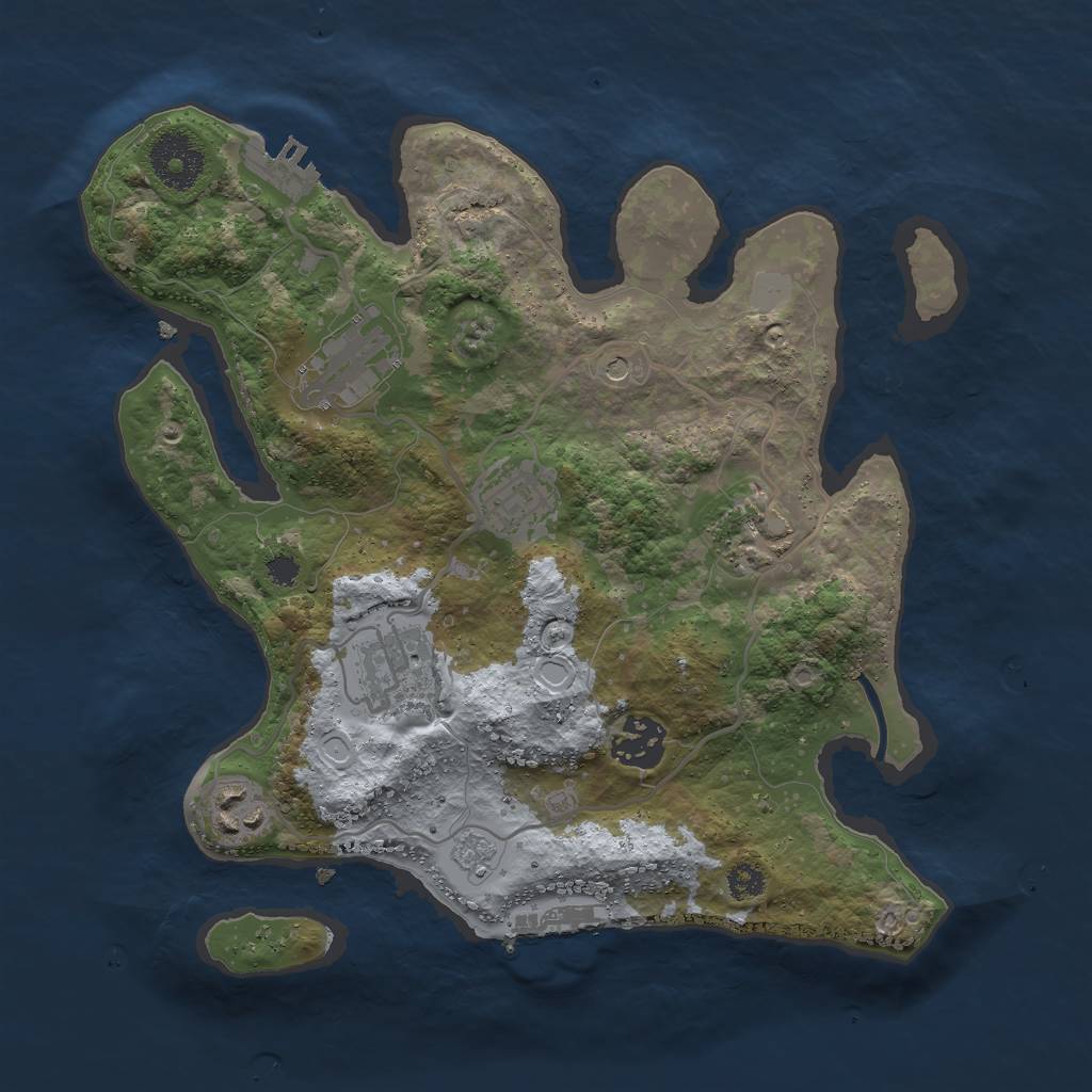 Rust Map: Procedural Map, Size: 3000, Seed: 1771633556, 15 Monuments