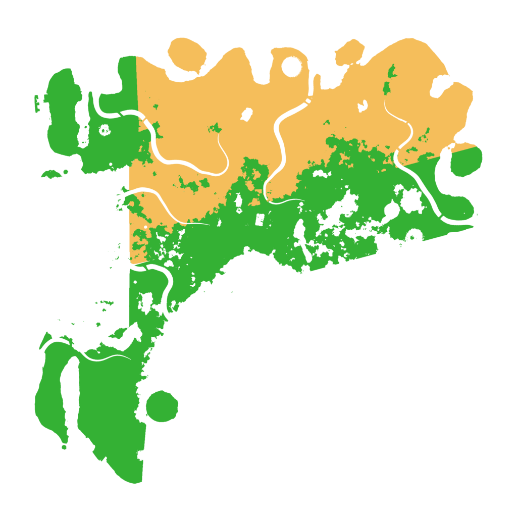 Biome Rust Map: Procedural Map, Size: 4500, Seed: 204943263