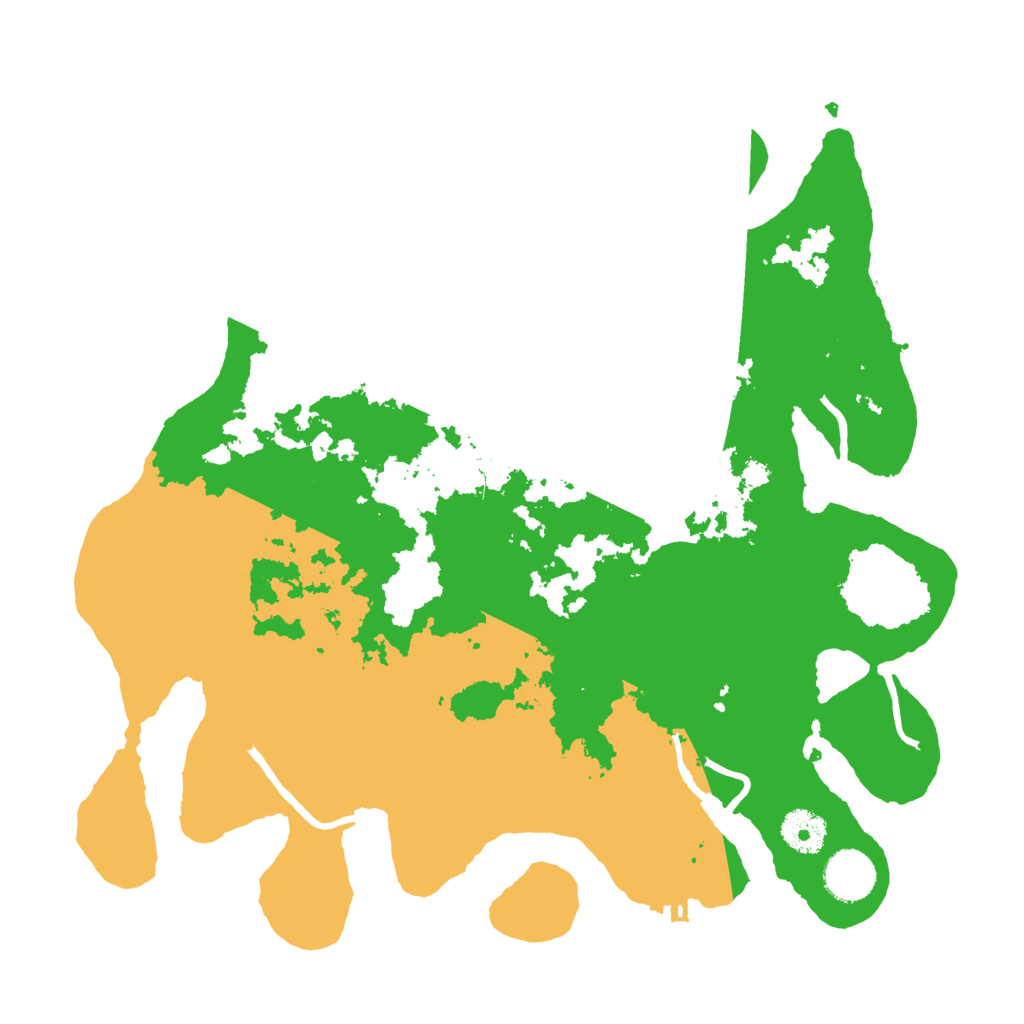 Biome Rust Map: Procedural Map, Size: 3500, Seed: 4209999