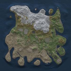 Thumbnail Rust Map: Procedural Map, Size: 3500, Seed: 4209999, 19 Monuments