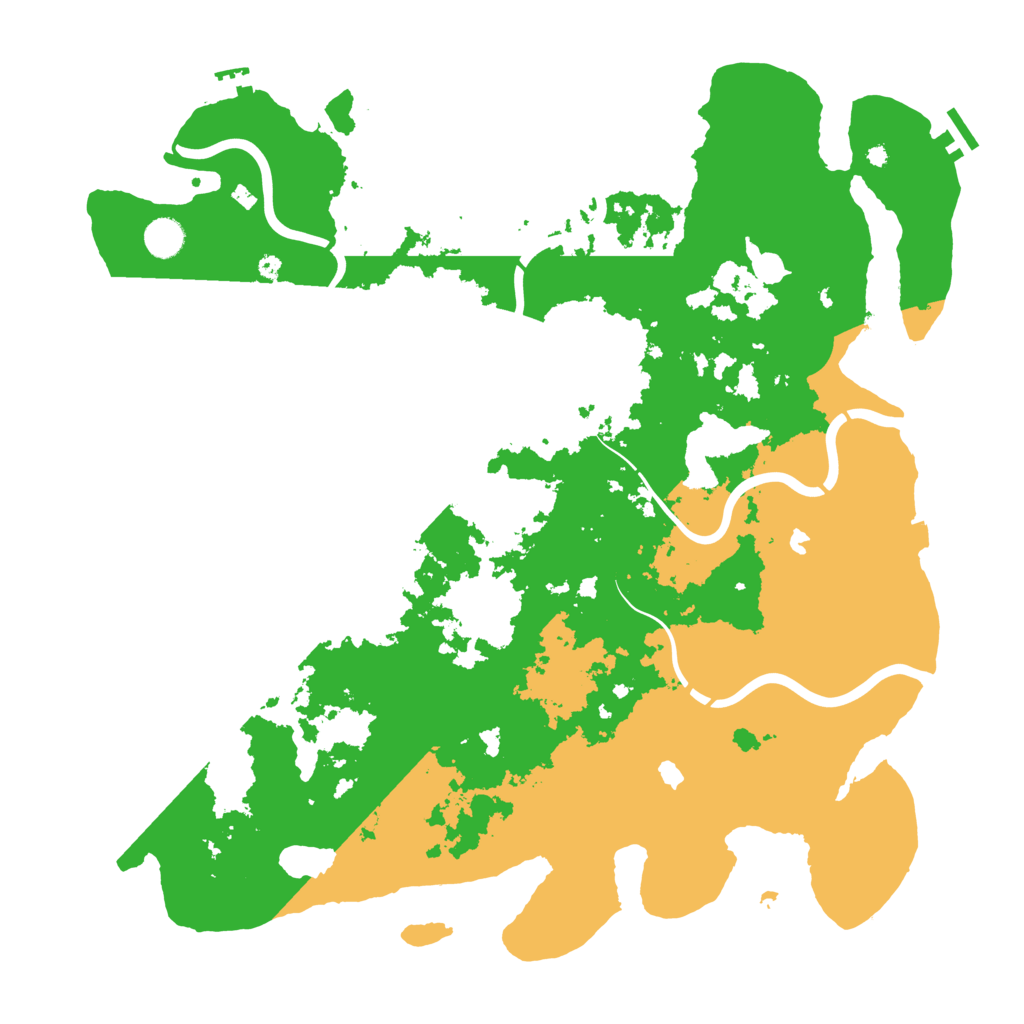 Biome Rust Map: Procedural Map, Size: 4500, Seed: 350198951