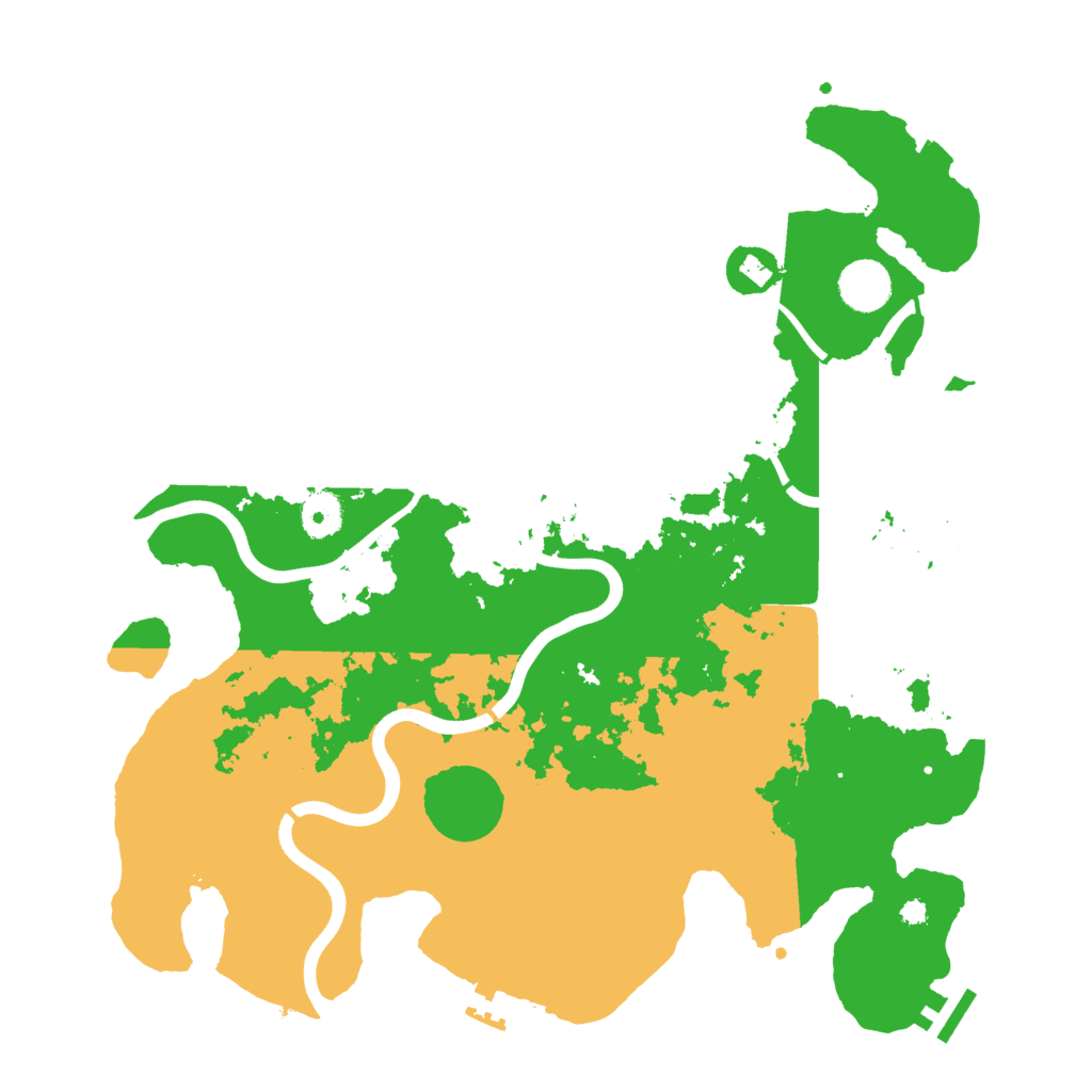 Biome Rust Map: Procedural Map, Size: 3800, Seed: 9999567