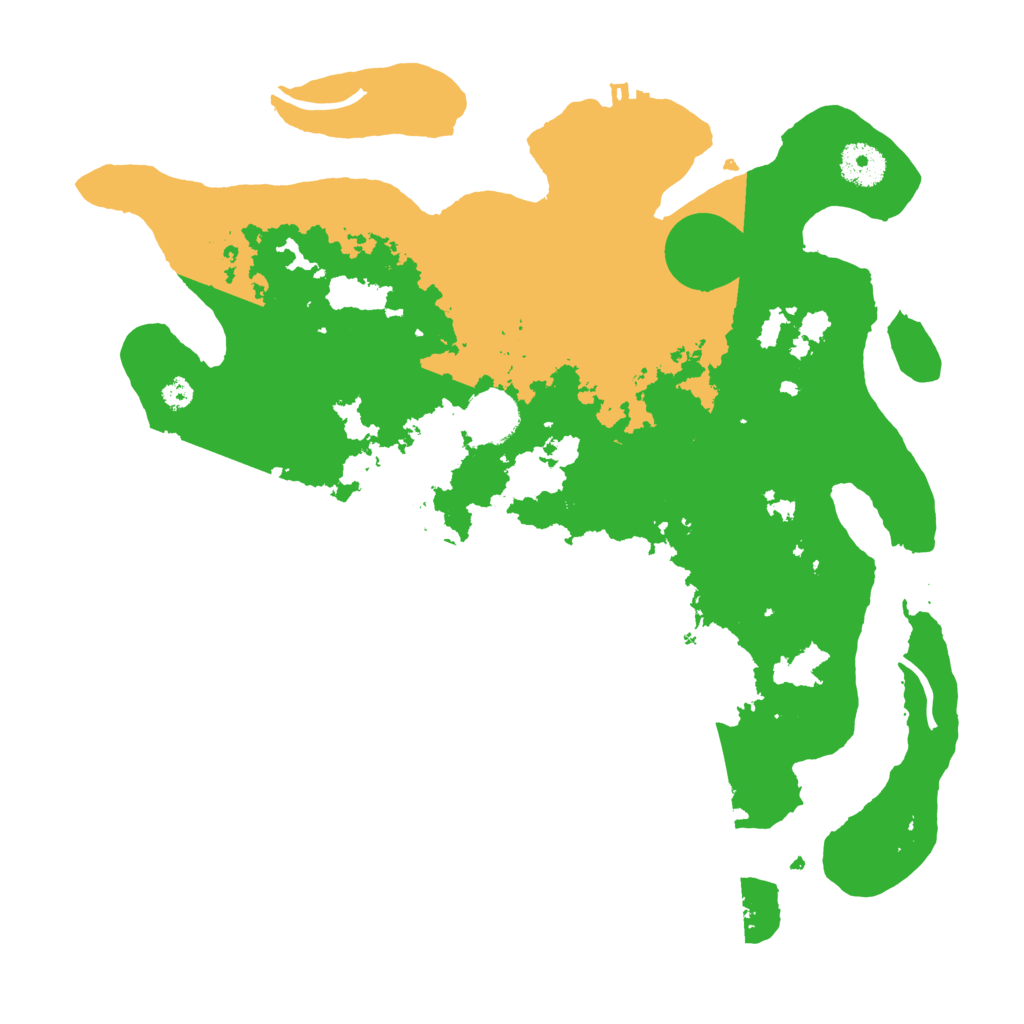 Biome Rust Map: Procedural Map, Size: 3500, Seed: 2864416