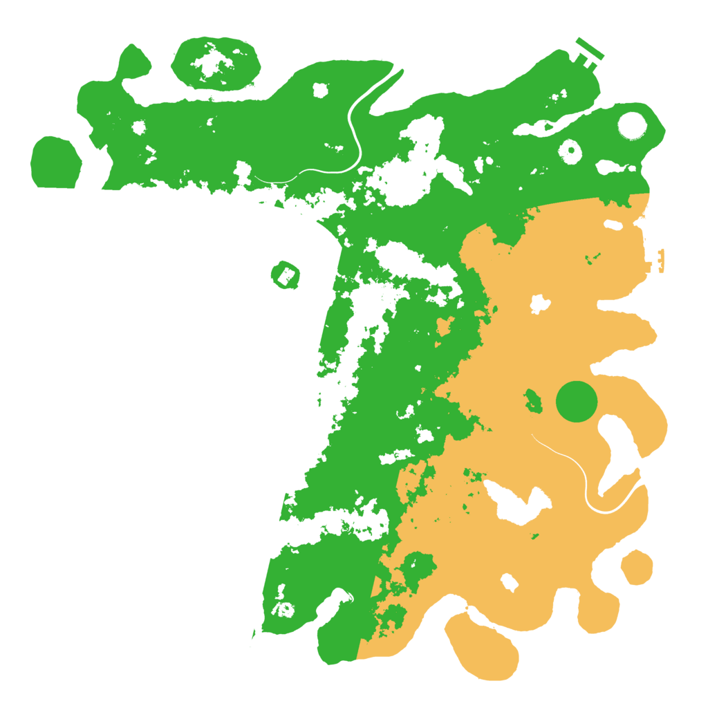 Biome Rust Map: Procedural Map, Size: 4500, Seed: 1254213373