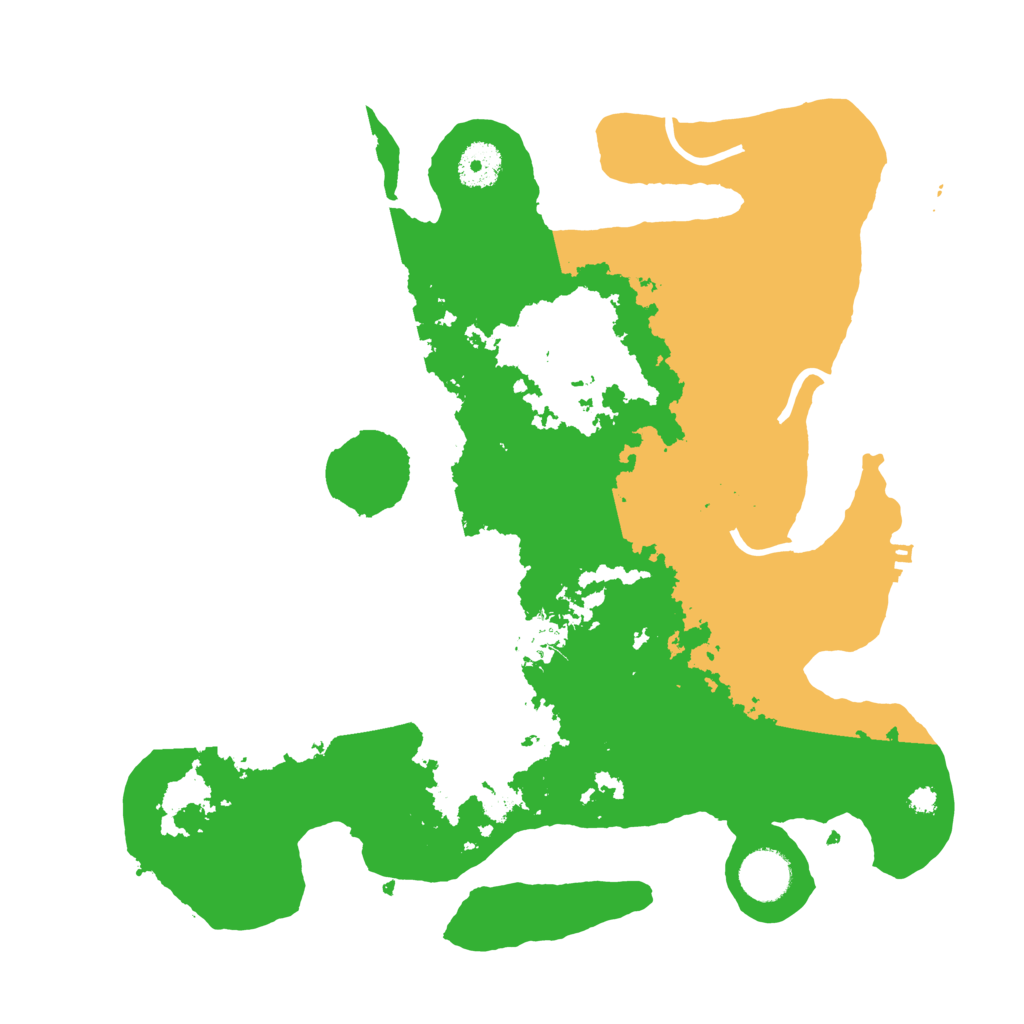 Biome Rust Map: Procedural Map, Size: 3500, Seed: 2076323277