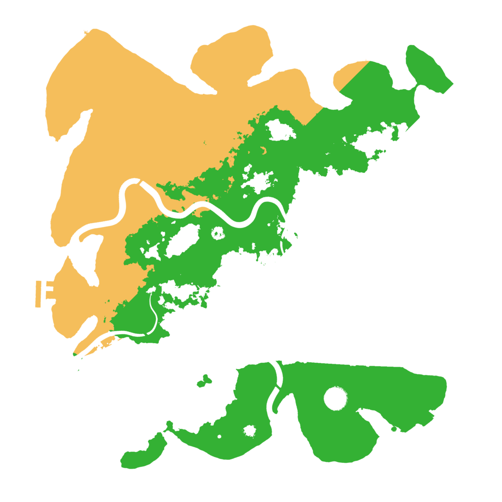 Biome Rust Map: Procedural Map, Size: 3800, Seed: 23287