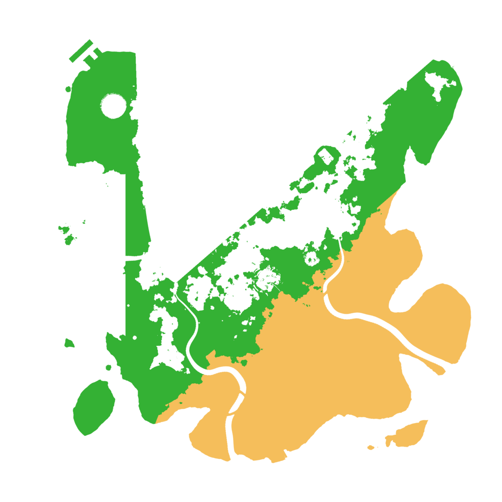 Biome Rust Map: Procedural Map, Size: 3550, Seed: 802002