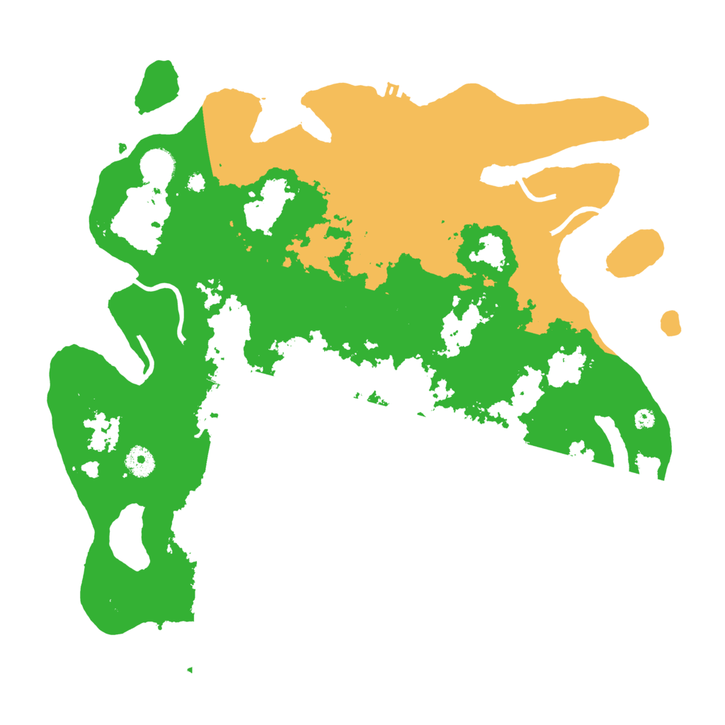 Biome Rust Map: Procedural Map, Size: 3700, Seed: 2077917529