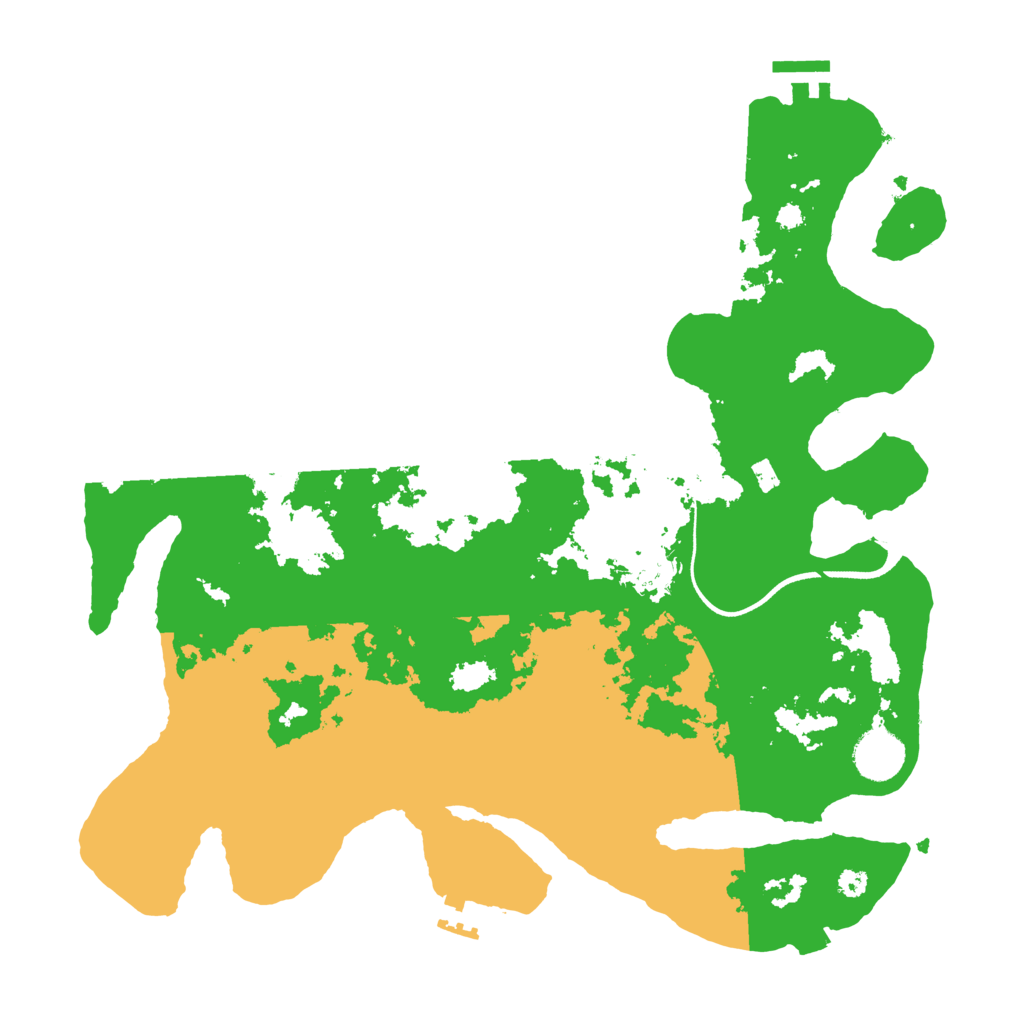 Biome Rust Map: Procedural Map, Size: 3600, Seed: 1629240129
