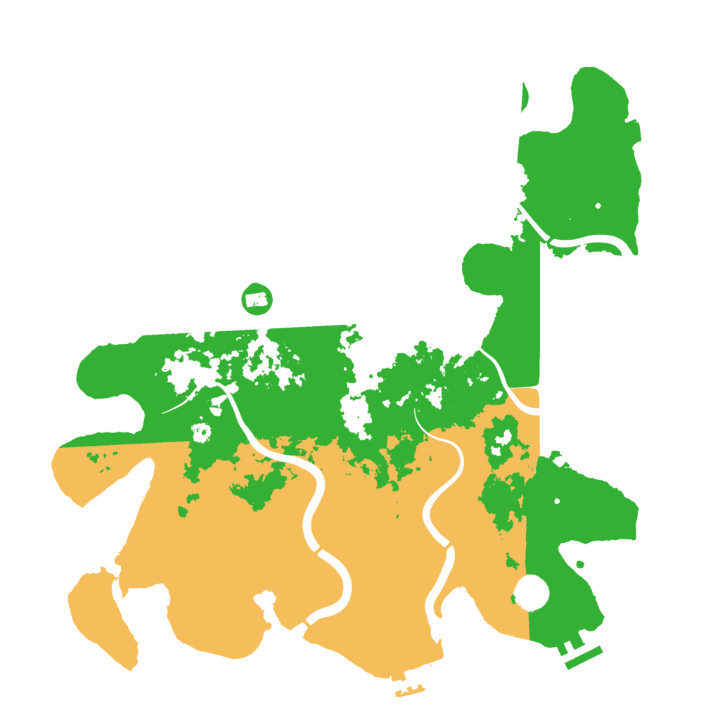 Biome Rust Map: Procedural Map, Size: 3700, Seed: 1941307997