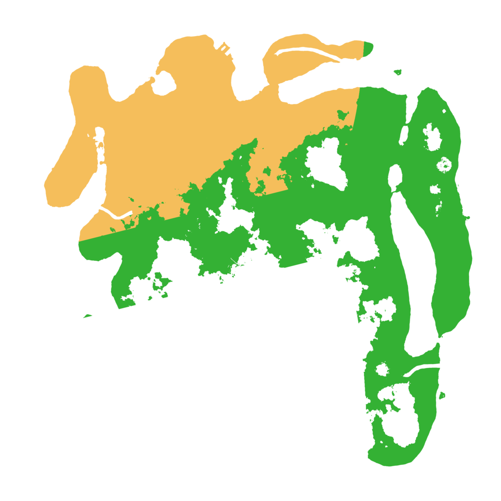 Biome Rust Map: Procedural Map, Size: 3550, Seed: 77827