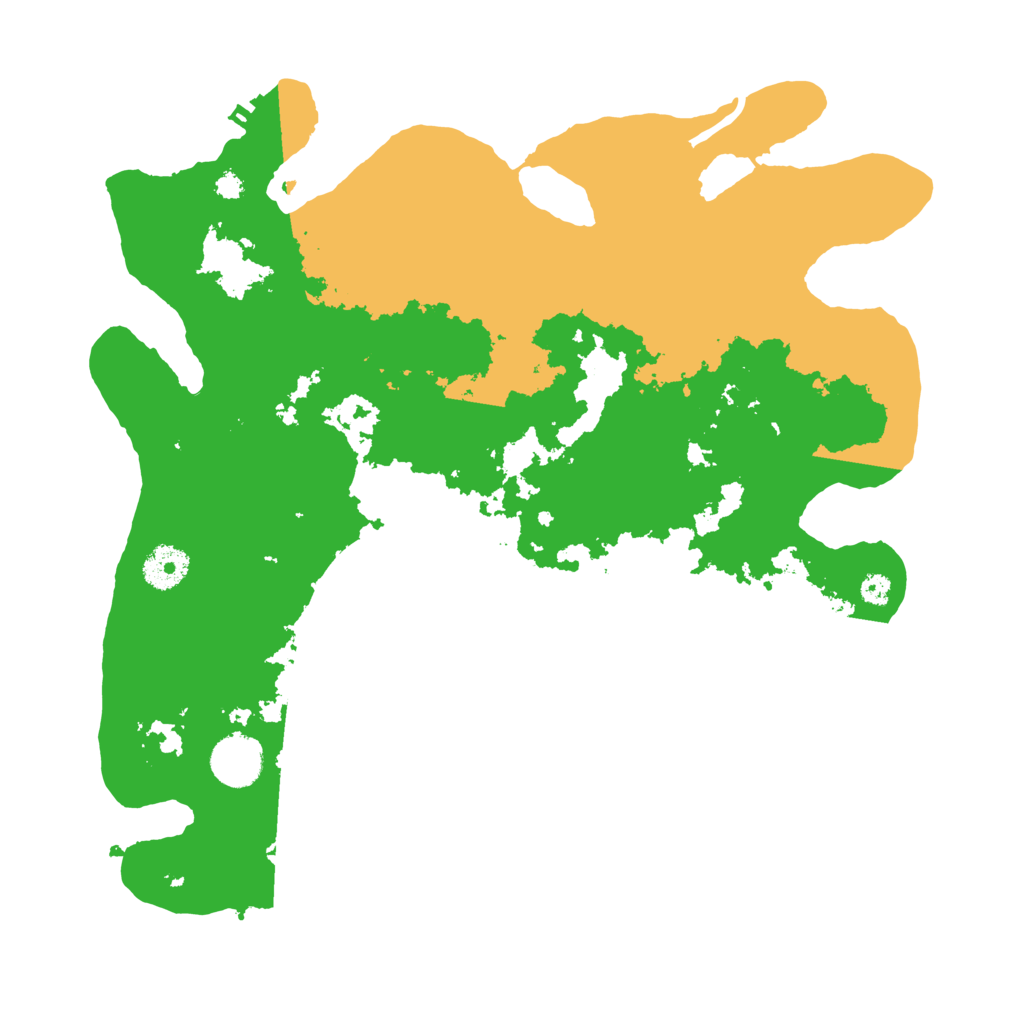 Biome Rust Map: Procedural Map, Size: 3500, Seed: 80259307