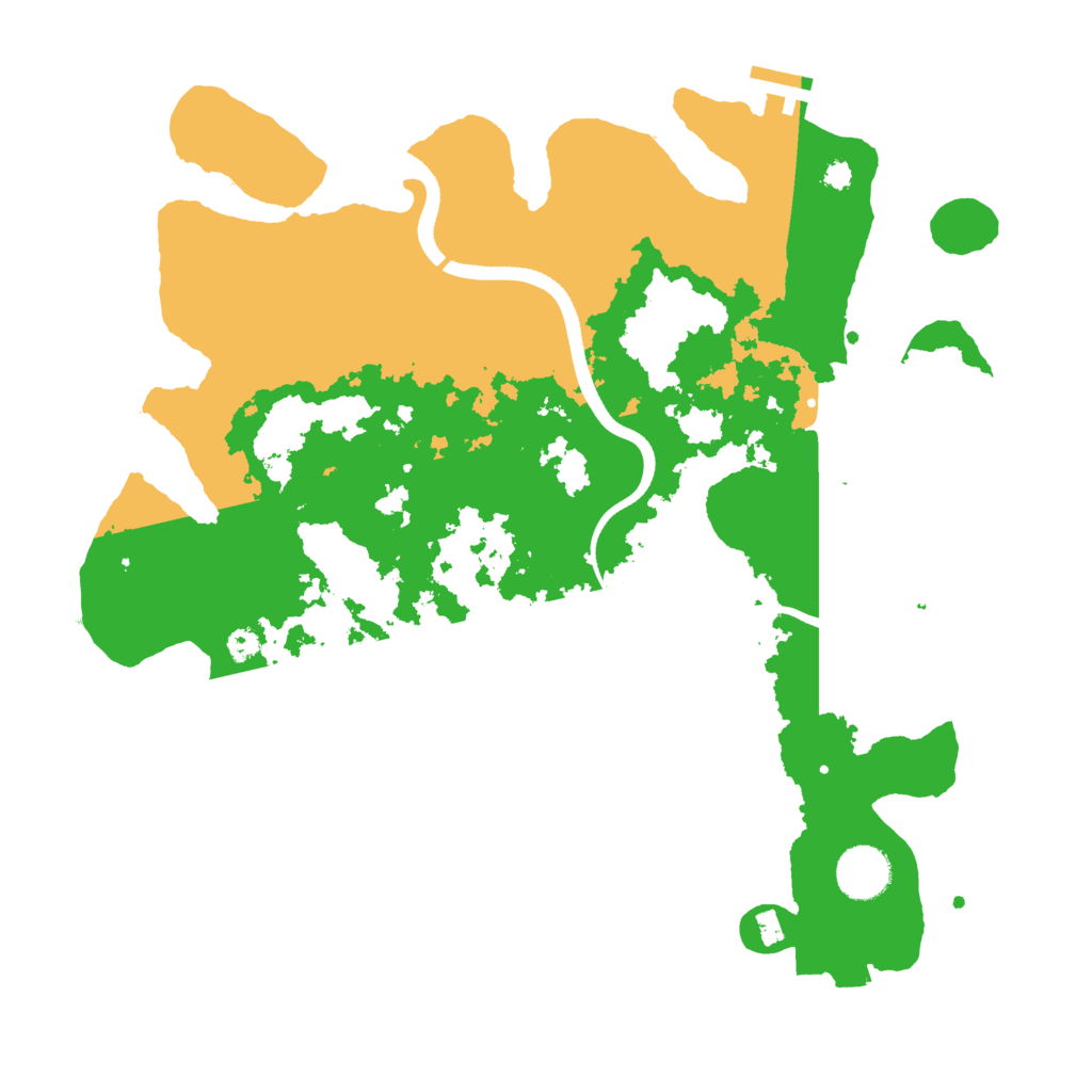 Biome Rust Map: Procedural Map, Size: 3540, Seed: 17633