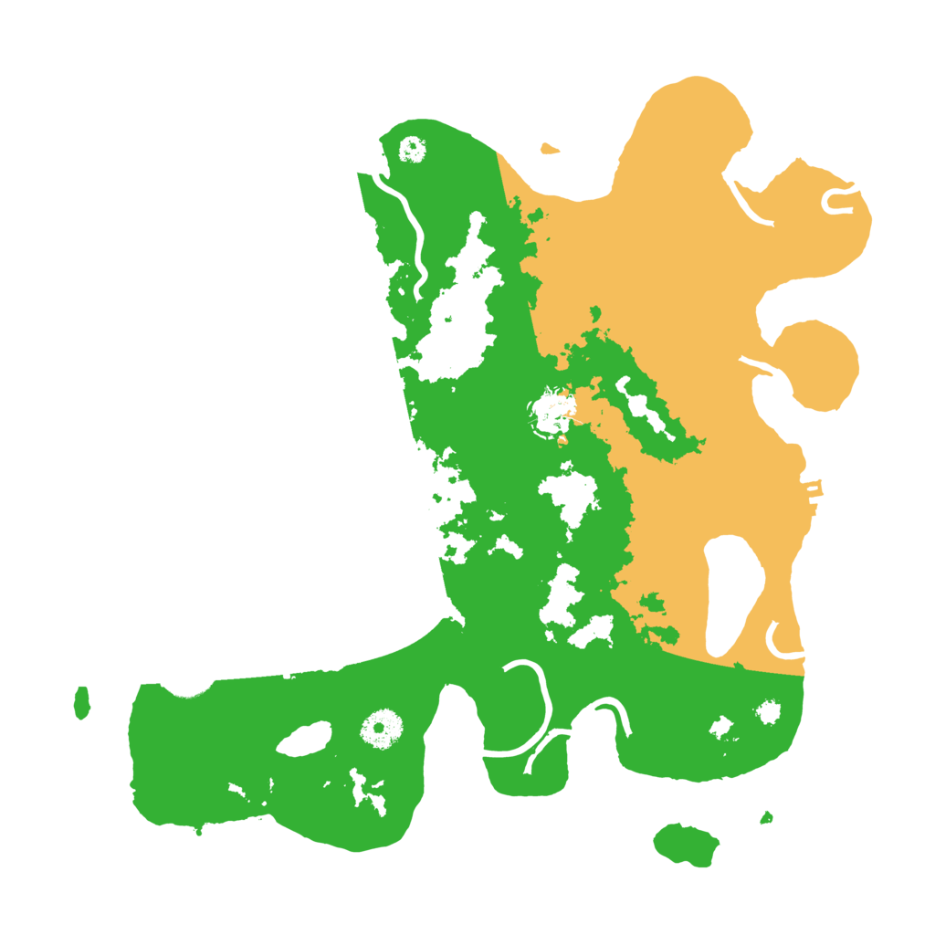 Biome Rust Map: Procedural Map, Size: 3550, Seed: 803684