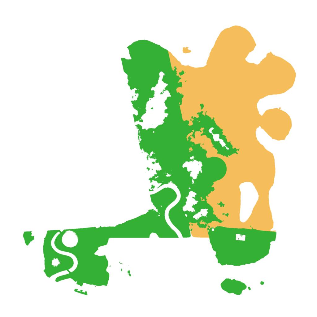 Biome Rust Map: Procedural Map, Size: 3550, Seed: 803684