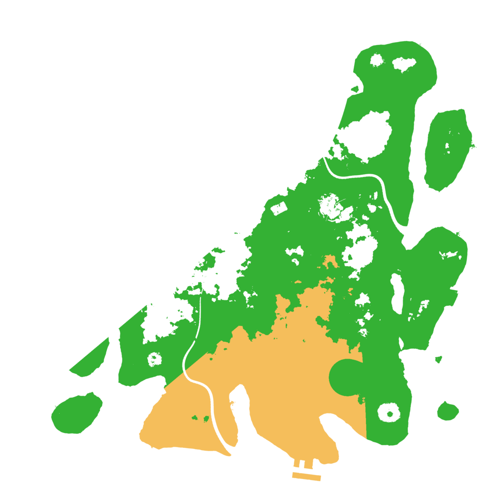 Biome Rust Map: Procedural Map, Size: 3550, Seed: 227658