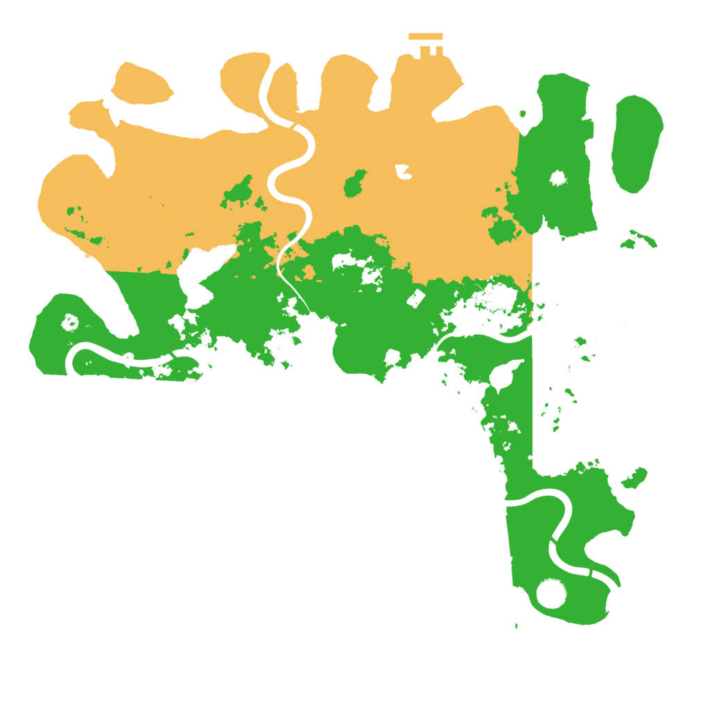 Biome Rust Map: Procedural Map, Size: 4200, Seed: 53967334