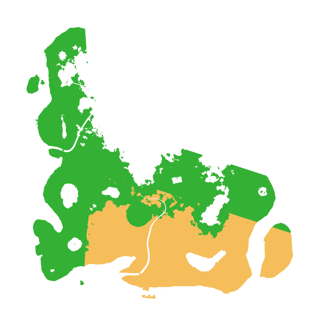 Biome Rust Map: Procedural Map, Size: 3500, Seed: 1302133240