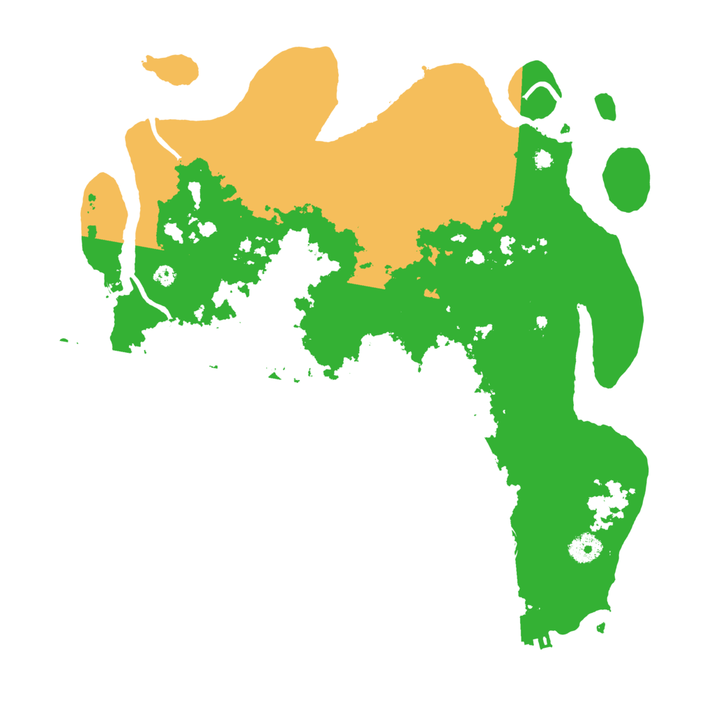 Biome Rust Map: Procedural Map, Size: 3550, Seed: 588958