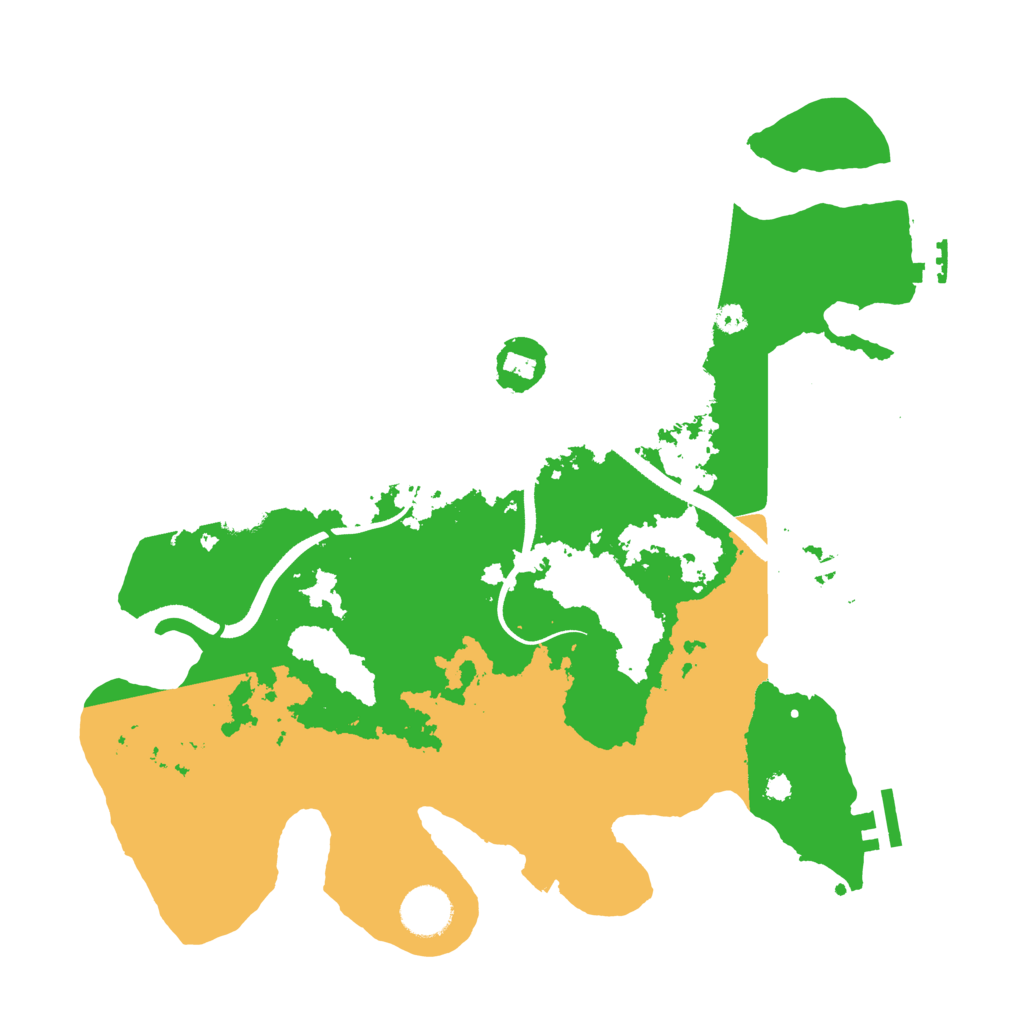 Biome Rust Map: Procedural Map, Size: 3550, Seed: 820715