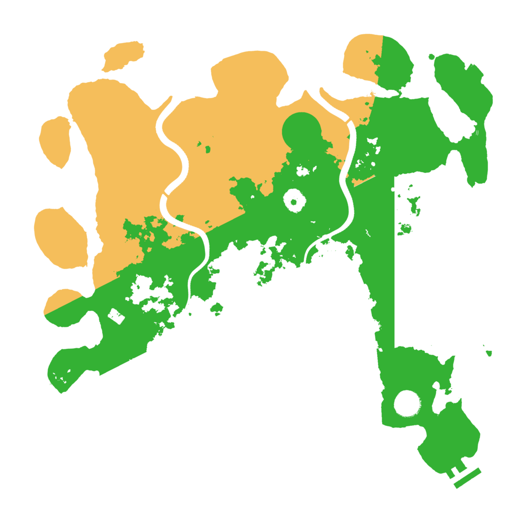 Biome Rust Map: Procedural Map, Size: 3550, Seed: 187556