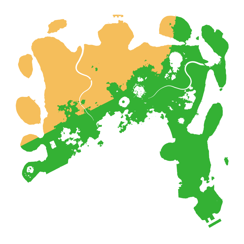 Biome Rust Map: Procedural Map, Size: 3550, Seed: 187556