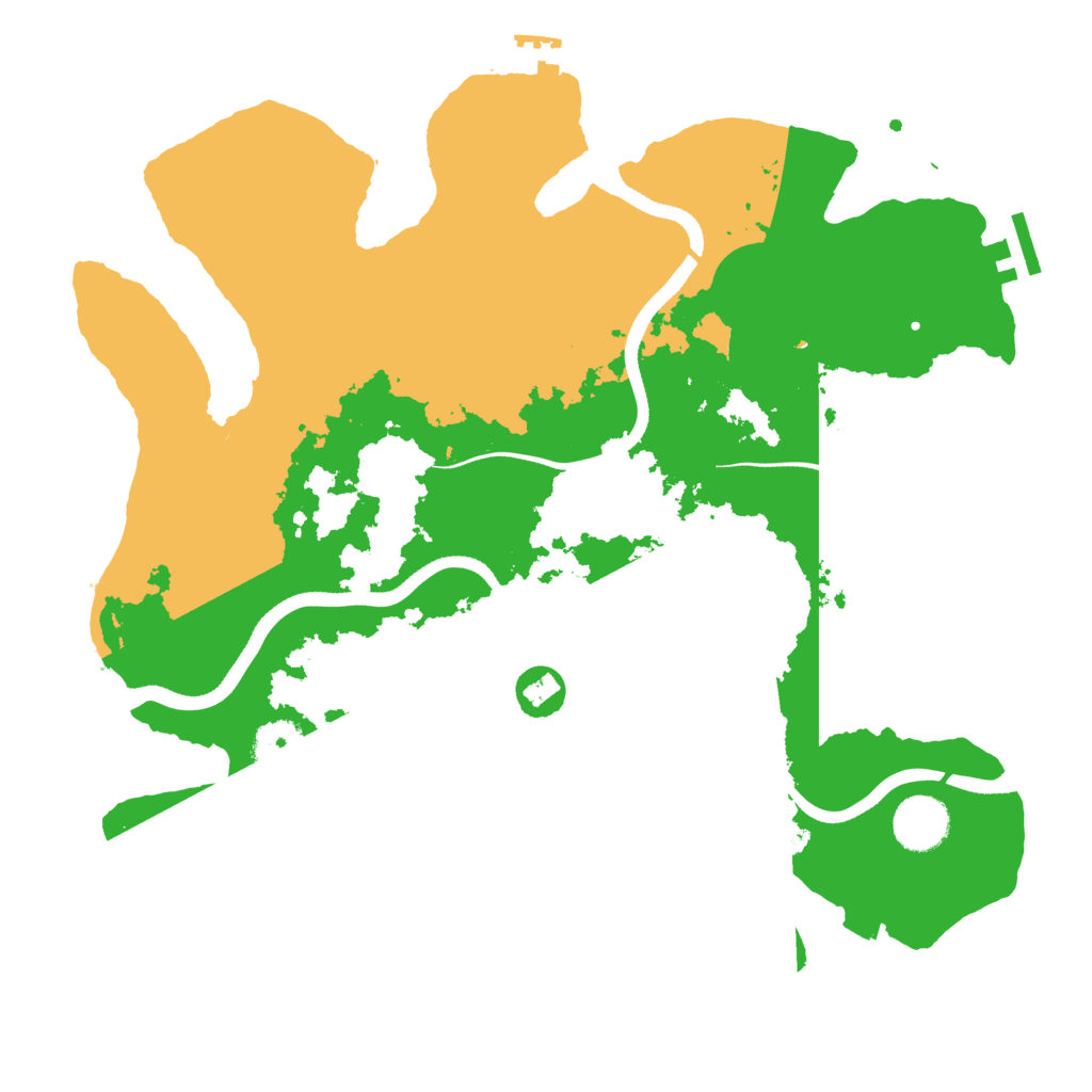 Biome Rust Map: Procedural Map, Size: 3500, Seed: 1155089735