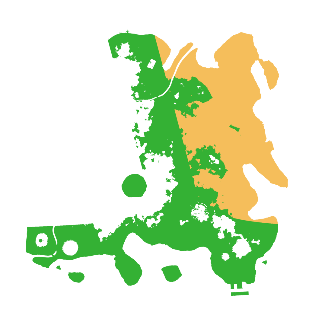 Biome Rust Map: Procedural Map, Size: 3550, Seed: 499222
