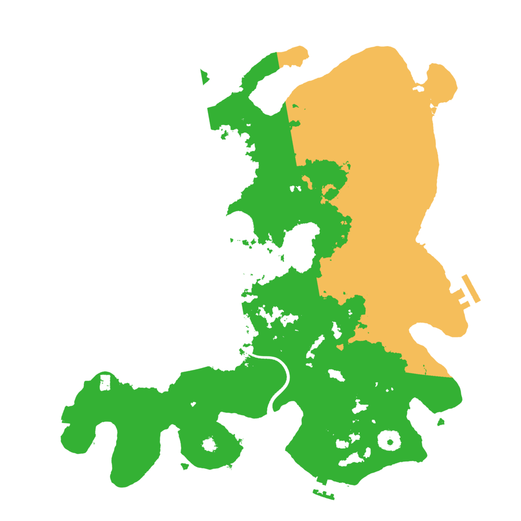 Biome Rust Map: Procedural Map, Size: 3500, Seed: 260982704