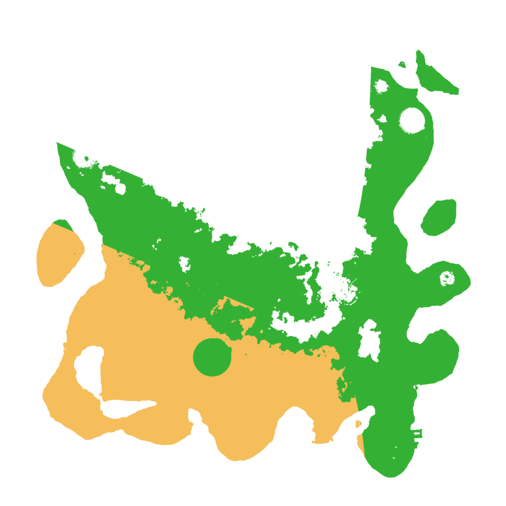 Biome Rust Map: Procedural Map, Size: 3500, Seed: 40852475