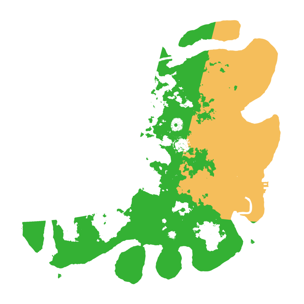 Biome Rust Map: Procedural Map, Size: 3550, Seed: 991145