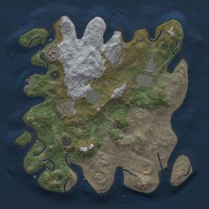 Thumbnail Rust Map: Procedural Map, Size: 3500, Seed: 1576430163, 18 Monuments