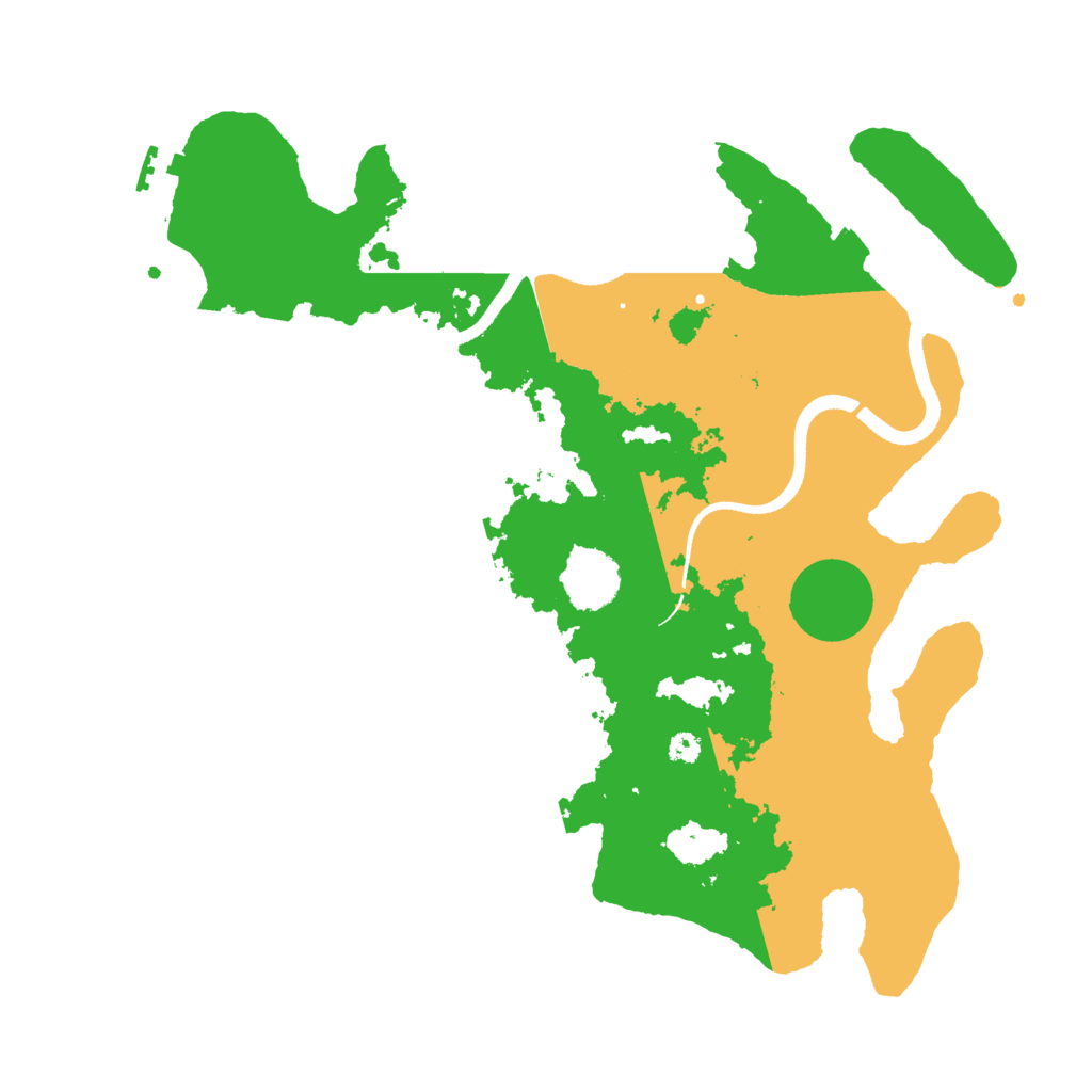 Biome Rust Map: Procedural Map, Size: 3500, Seed: 1233195236