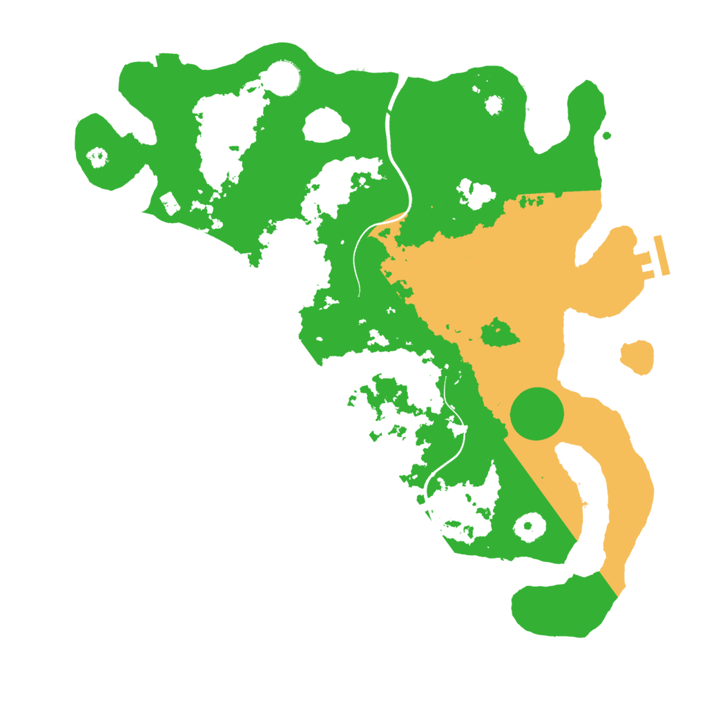 Biome Rust Map: Procedural Map, Size: 3550, Seed: 196404