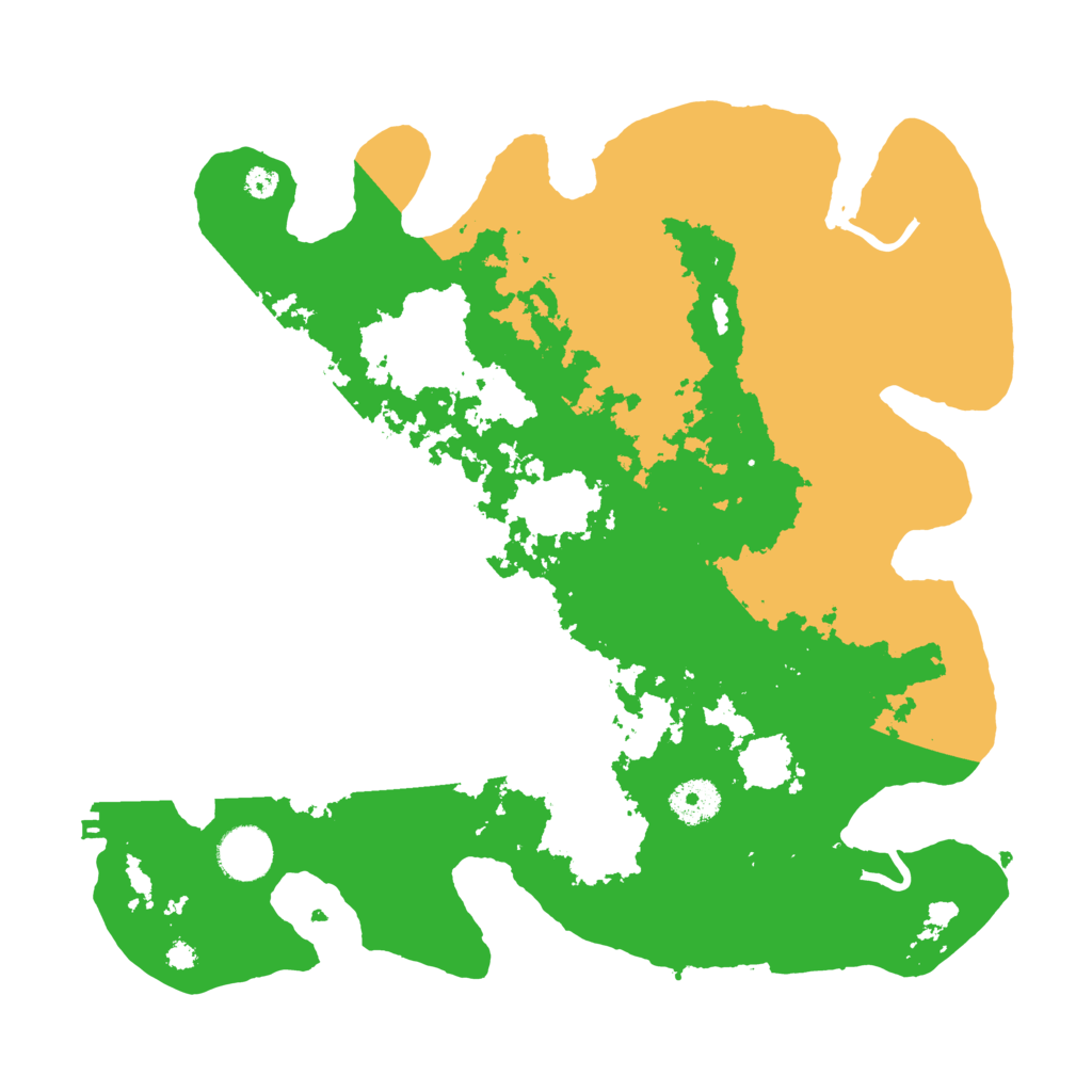 Biome Rust Map: Procedural Map, Size: 3500, Seed: 31667