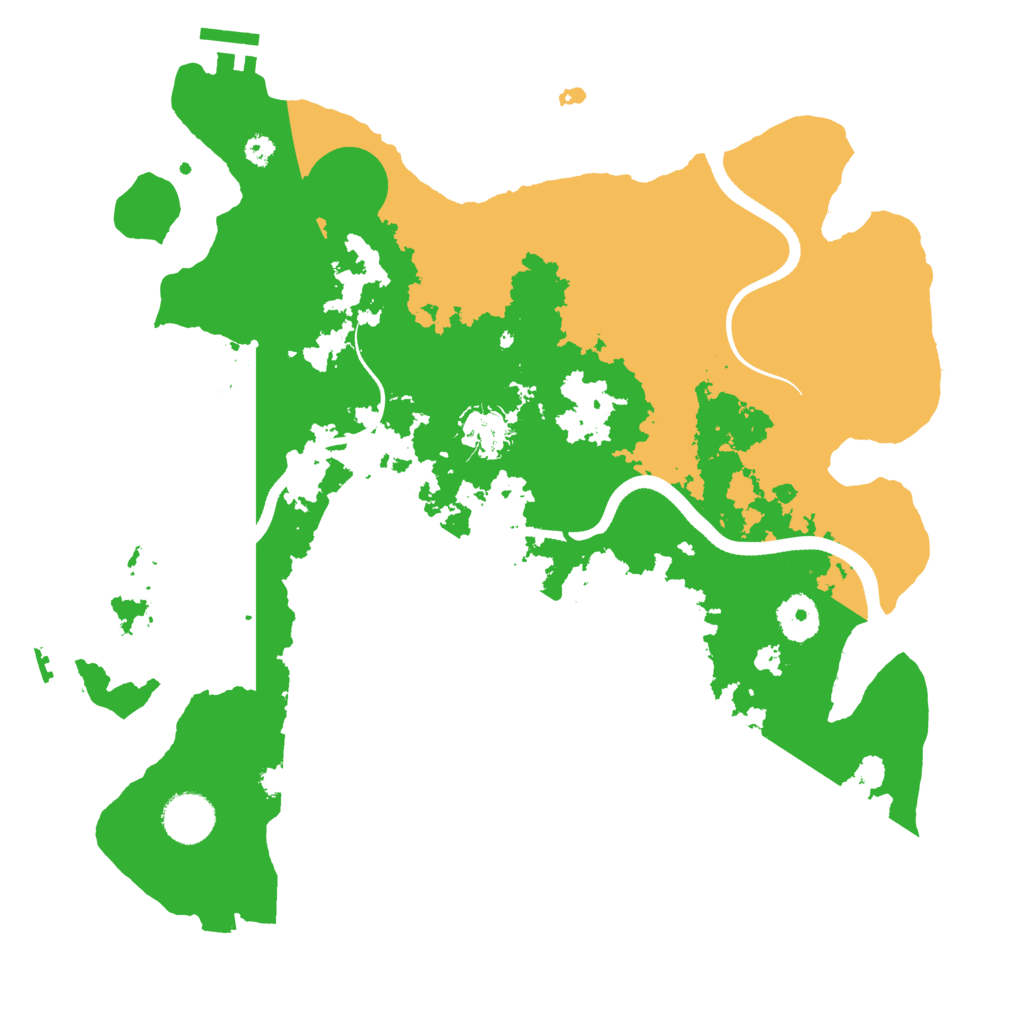 Biome Rust Map: Procedural Map, Size: 3500, Seed: 4342