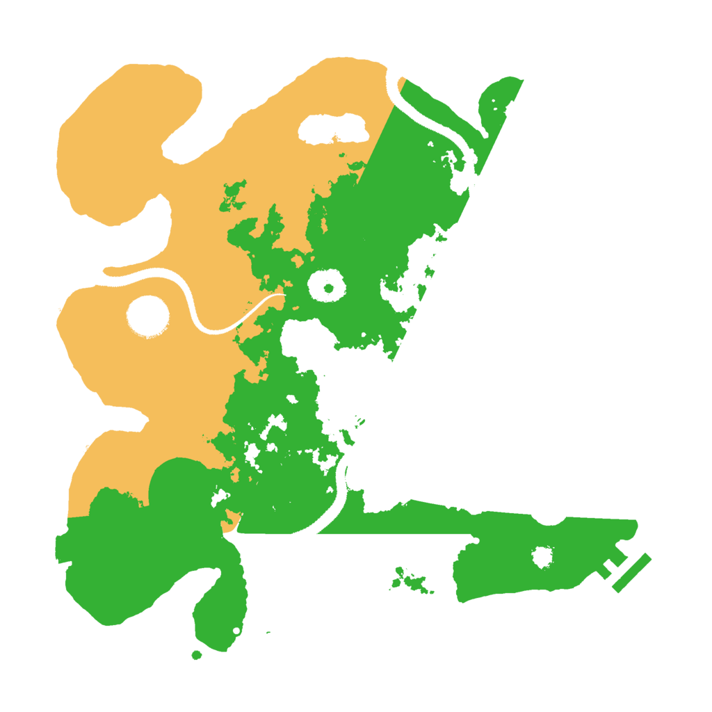 Biome Rust Map: Procedural Map, Size: 3000, Seed: 492837