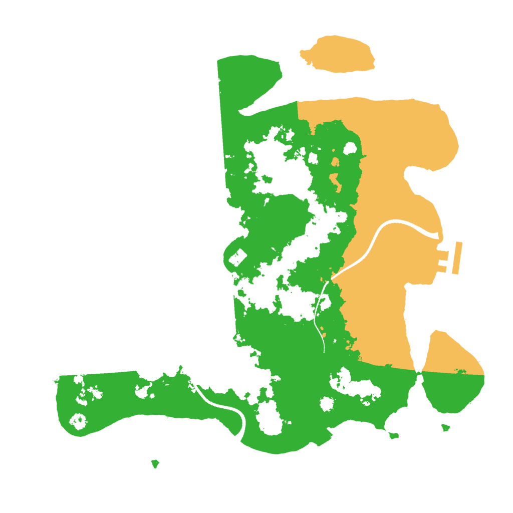 Biome Rust Map: Procedural Map, Size: 3200, Seed: 106