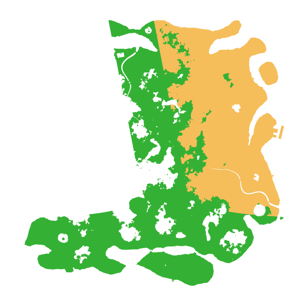 Biome Rust Map: Procedural Map, Size: 4500, Seed: 597528770