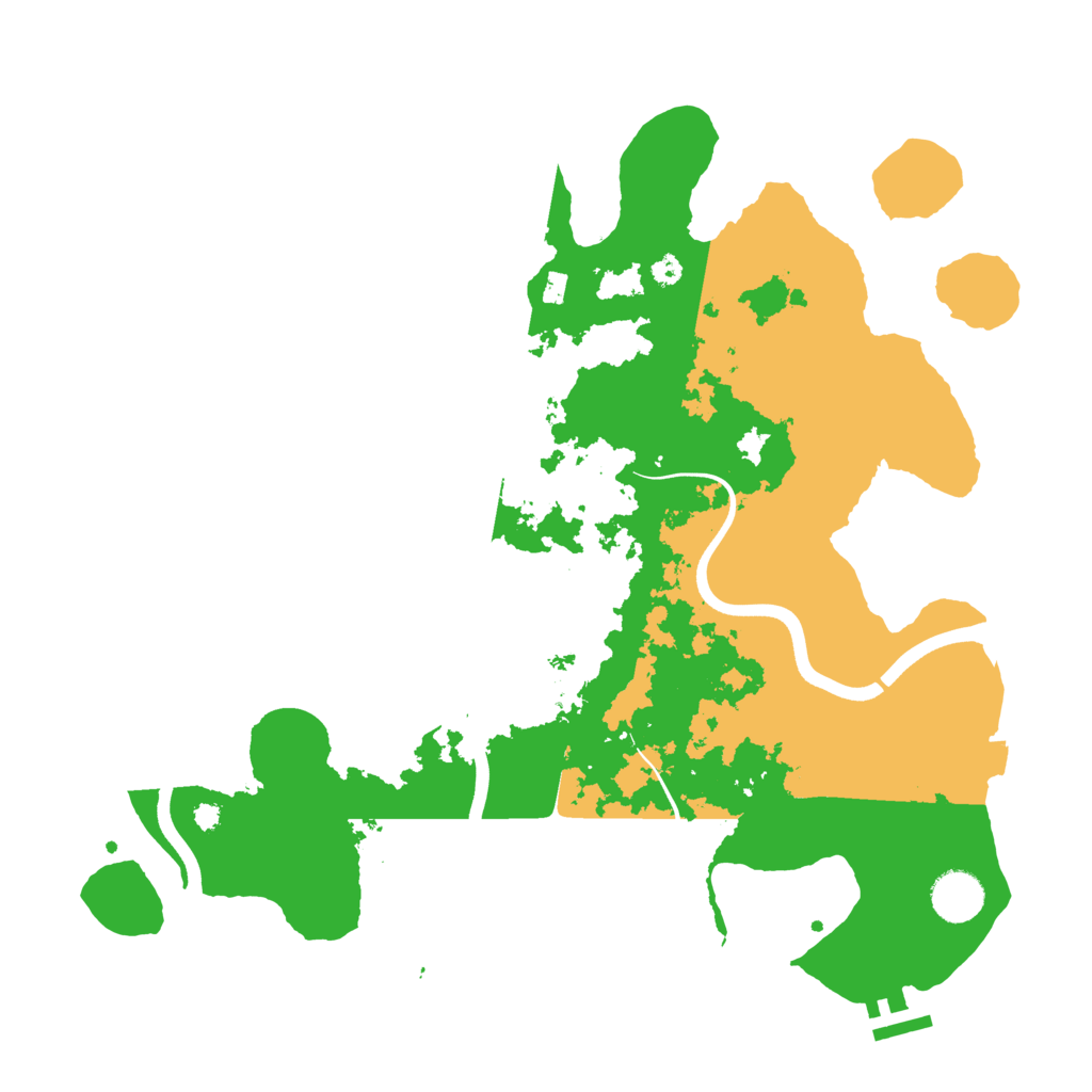 Biome Rust Map: Procedural Map, Size: 3700, Seed: 506019857